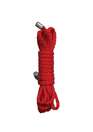 Ouch! by Shots Kinbaku Mini Rope - Bondage Seil für fesselnde Spiele - 1,5 m lang, Durchmesser 8 mm - rot, 1 Stück