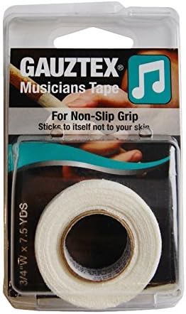 Guard-Tex Blue ¾" Musicians Self Adhering Finger Tape Bandage Wrap – Flexible, Sweatproof Non-Slip Grip – Cohesive Bandages with Breathable Gauze, Adhesive Tapes - 1 Roll x 7 ½ yds