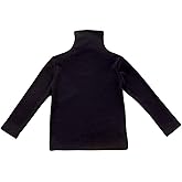 Mubineo Toddler Baby Girl Basic Plain High Neck Long Sleeve Cotton T Shirts Tee Tops