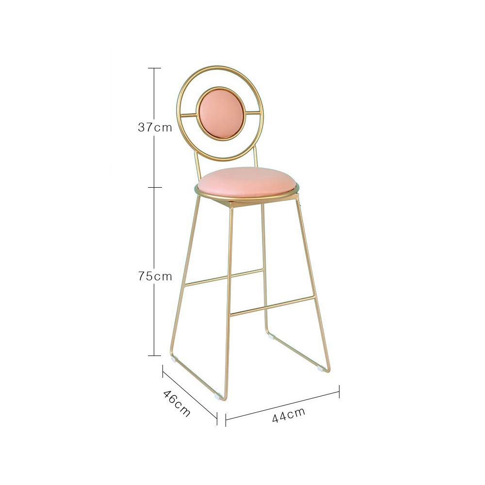 Amazon Com Jh Bar Stool Jh Round Back Bar Chair Pink Pu
