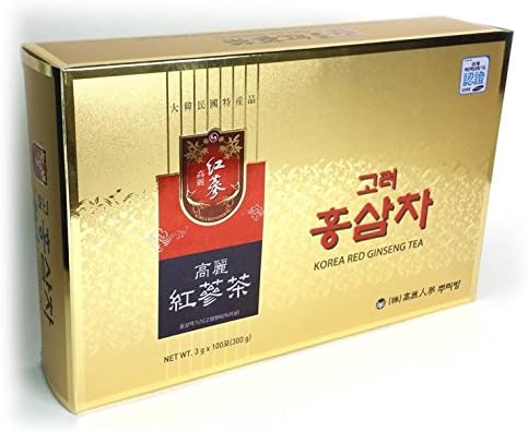 Brand New Korea Red Ginseng Tea 100 Bags (3g100) Anti-aging &amp; Anti Stress out Korean Ginseng