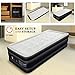 Twin Air Mattress with Built-in Pump - AirExpect Inflatable Mattress Double High Elevated Raised Airbed Blow up Bed for Guests with Comfortable Quilt Top, 80×39×19 Inches