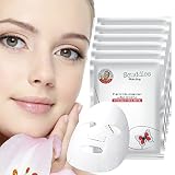 Face Mask for Korean Skincare - Sheet Mask for Detoxifying, Cleansing, Moisturizing and Brightening Skin | Dermatologist Tested Charcoal Face Mask with Collagen & Hyaluronic Acid for Soft Skin, 8 Pack