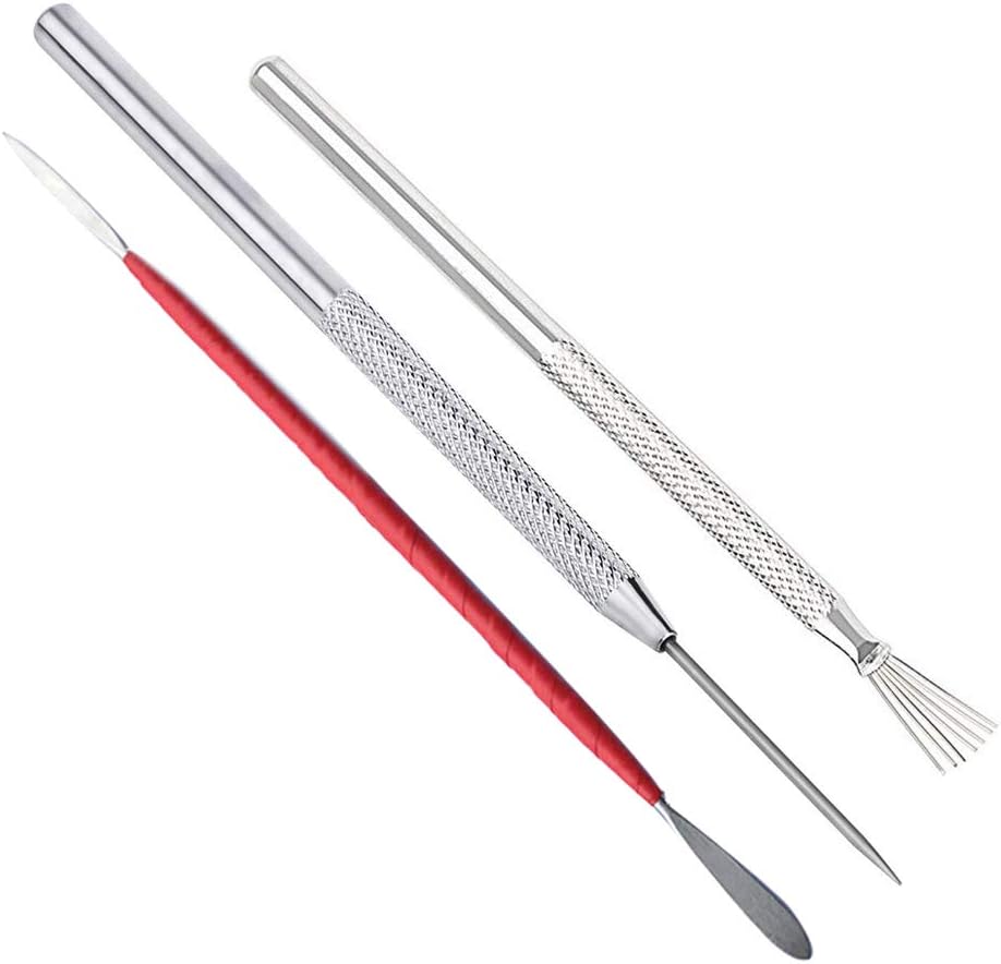 Flexible Polymer Clay Cutters 4/8 Inch Stainless Steel Blade (Sculpting Modeling Tools (3Pcs))