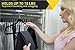 The Original GRIP MASTER Non Slip 50-Pack Thin Velvet Suit Hangers, 360 Degree Swivel Hooks, Heavy Duty, Black