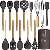 Silicone Cooking Utensils Set - 446°F Heat