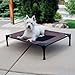 K&H Pet Products Original Pet Cot Elevated Dog Cot Bed Chocolate/Black Mesh Medium 25 X 32 X 7 Inches
