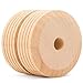 Mini Wooden Wheels, 1-1/2 Inch Thick Dual Treaded Wheel, 2 inch Diameter, Pack of 12, for Crafts by Woodpeckers
