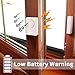 LingsFire Magnetically Triggered Alarms for Doors or Windows Home Security Window/Door Alarm Kit (4-Pack), Loud 100 dB Alarm