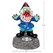 GreenLighting Solar Zombie Garden Gnome - Scary Lawn Gnome Statue