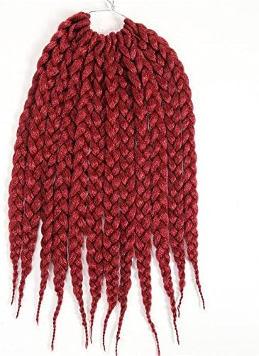 12 Inches 12roots/pack 6 Packs Medium Box Braids Hair 100% Kanekalon Synthetic Hair Crochet Hair Extension for braids crochet braids box braids (12inch 6packs, bug)
