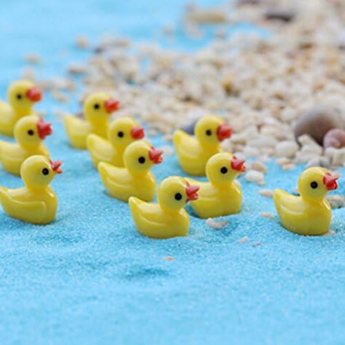 10-Pack Miniature Fairy Garden Ducks Ornament Dollhouse Outdoor Decor Home Decoration