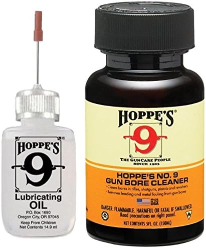 Hoppe's No. 9 Needle Oiler 3060 & 5oz Gun Bore Solvent Cleaner 904