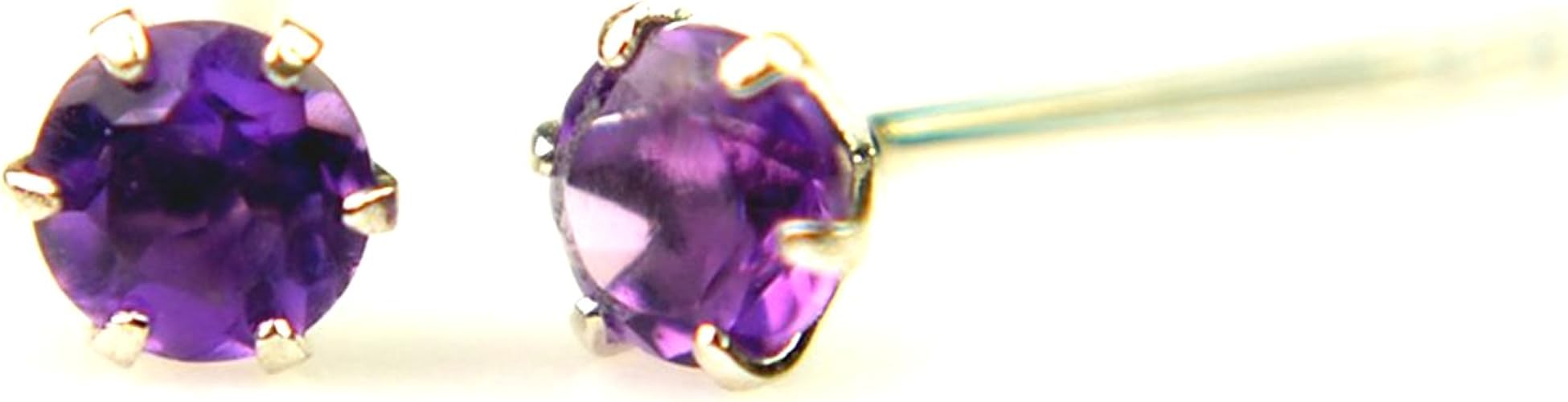 Amazon Pt900プラチナ天然アメジストピアス 1ペア 両耳販売 アメジスト ピアス プラチナ ピアス プラチナピアス Pt900 Pt900 Yokomountain ピアス 通販