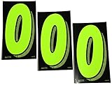 7 1/2" Green Chartreuse Pricing Numbers For Car Dealers 3 Dozen (36) 0's