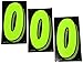 7 1/2" Green Chartreuse Pricing Numbers For Car Dealers 3 Dozen (36) 0's primary