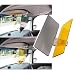 RED SHIELD Universal Car Sun Visor Extender. Transparent, Tinted Shields for Day & Night. Reduce Glare from Sunlight & Oncoming Headlights Through Windshield. Drive Safer with Enhanced Visibility. primary