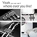 XGUO Cable Clips,Multipurpose Cross Peas Cable Clips Cord Management System Desktop Cable Organizer (3-Pack) - Black