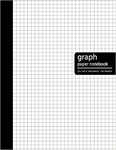 graph paper notebook 1 4 inch white cover blank quad ruled 1 4 inch square lined grid pages and white paper 5x5 graph paper notebook graph paper notebook 1 4 inch squares angelica m h 9781081423834 amazon com books
