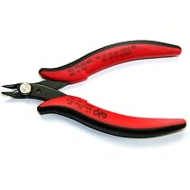 S Hakko CHP TRR-5000 Pro Heavy Duty Macro Soft Wire Cutter, Chamfered Cut, 5.0mm Hardened Carbon Steel Construction, 21-Degree Angled Jaw, 10 Gauge Soft Wire Cutting Capacity, 24 Gauge Steel Wire Cutting