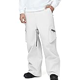 Oymyakon Mens Baggy Ski Pants Snow Snowboard Pants Insulated Waterproof Windproof Winter Outdoor Loose SnowPants