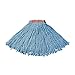 Rubbermaid Commercial Commercial Premium Cut-End 16-Ounce Blend Mop, Fast Drying Strands, Orange Headband, Blue, Heavy Duty Wet Mop for Floor Cleaning Office/School/Stadium/Bathroom