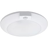 Maxxima 6 in. Round Motion Sensor LED Ceiling Mount Light Fixture - 600 Lumens, 3000K Warm White, Indoor Dome Light, Ideal fo