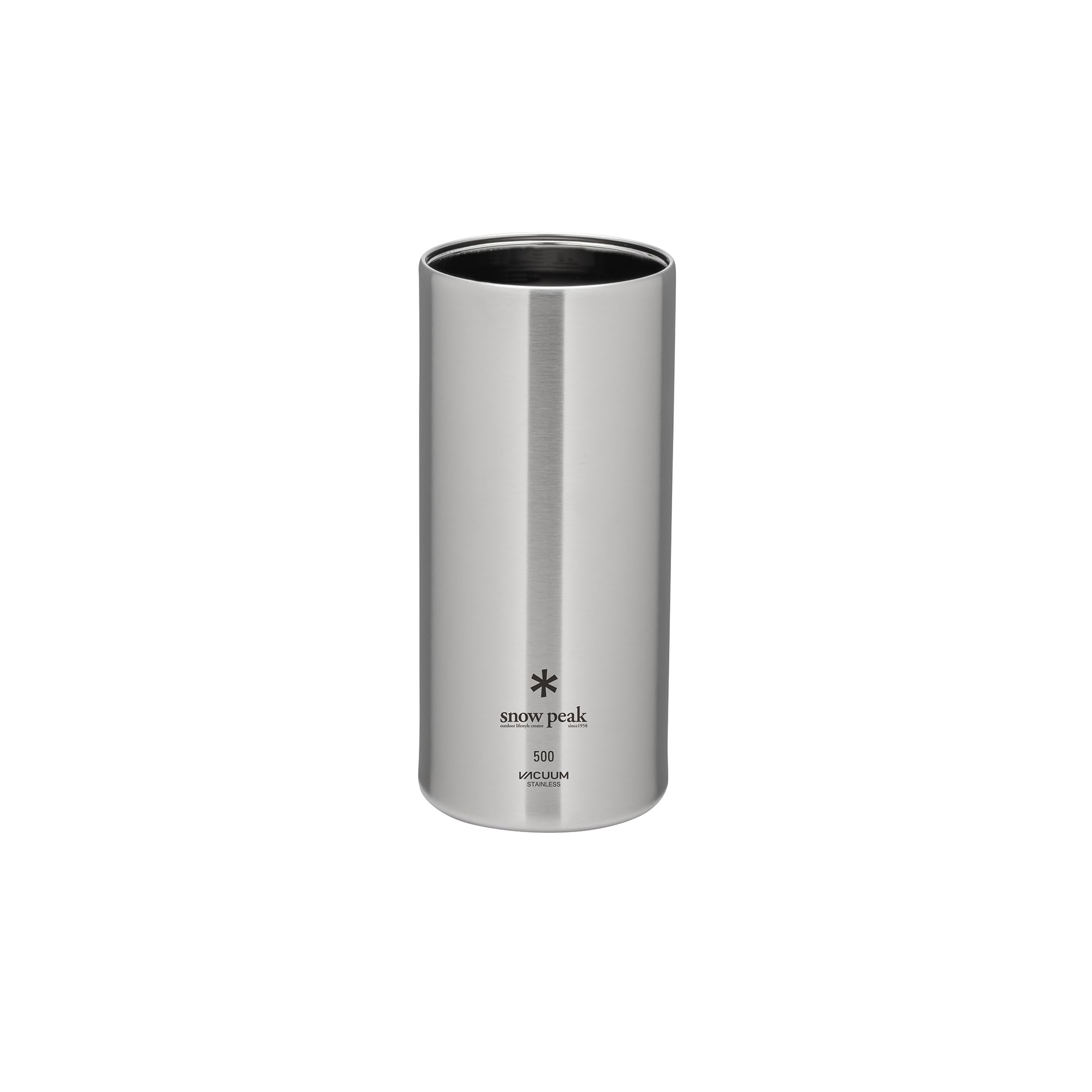 Snow Peak Shimo Can Cooler 500, Stainless Steel, Insulated Cup for Home, Camping & Outdoors