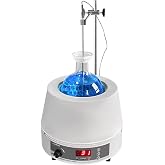 LAB FISH HMSC-2000ml Heating Mantle Magnetic Stirrer, 450W | 2000ml capacity, digital temp control with probe, timer, magnetic stirring for lab flask heating &amp; mixing