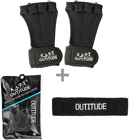 OUTITUDE CrossFit Training Workout Gym Gloves - L