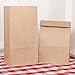 BagDream Kraft Paper Lunch Bags - 100 Pack, 6lb, Brown, 6x3.5x11 Inches, Disposable, for Craft, Baked Food, Packing