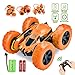 Yuboa RC Stunt Car Toy Remote Control Car for Kids Adults 360 Degree Flips Double Sided Rotating Race Car Electric Rechargeable Vehicle High Speed 2.4GHz 4WD Remote Controlled Truck Gift Orange