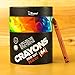 Crayons for Toddlers Babies Kids Big Eco Box Colored Crayon Pack 60 64 Unique Colors Classroom School Supplies Wax Color Bulk Large Count Not Washable (64-Set Unique Colors)
