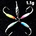 Krazywolf 45 Pieces Glow in Dark Ice Fishing Jig Kit