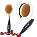 Duorime Makeup Brushes 10Pcs Toothbrush Design Oval Makeup Brush Foundation Powder Blending Brush Tool Kit