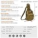 IDOGEAR Tactical Sling Bag Pack Small EDC Molle Assault Range Rucksack Military Army Shoulder Daypack Outdoor Rover Sling Backpack Chest Pack With USA Flag Patch
