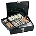 Master Lock 7113D Cash Box with Money Tray and Key Lock, 1 Pack, Black