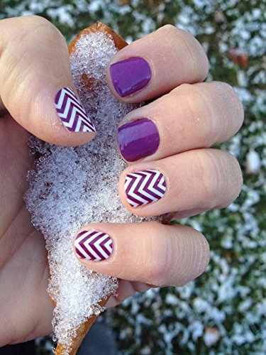 Jamberry Nails - Boysenberry Chevron