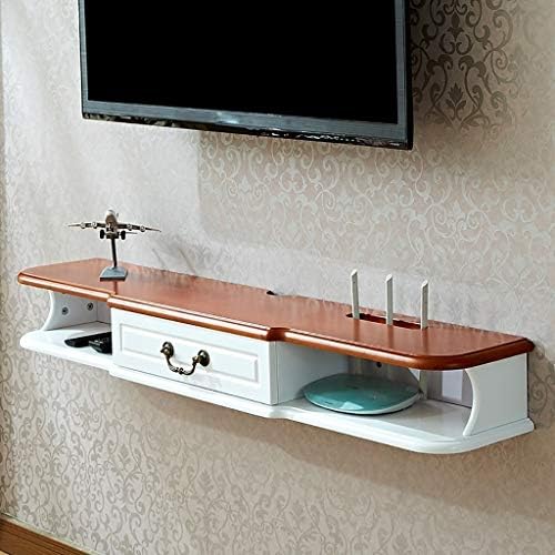 壁掛けテレビキャビネットフローティングラックモダンなミニマリストの壁セットトップボックスルーターパーティション引き出し収納壁収納ラックマルチカラーオプションホワイト ゲーム 壁掛けテレビ台 楽器 音響機器 White おもちゃ B07zbzknwf Color