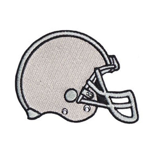 Sports Theme Iron on Patch - American Football Helmet Design Applique