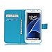 Galaxy S7 edge Case, Firefish Stand Flip Folio Wallet Cover Shock Resistance Protective Shell with Cards Slots Magnetic Closure for Samsung Galaxy S7 edge-Life