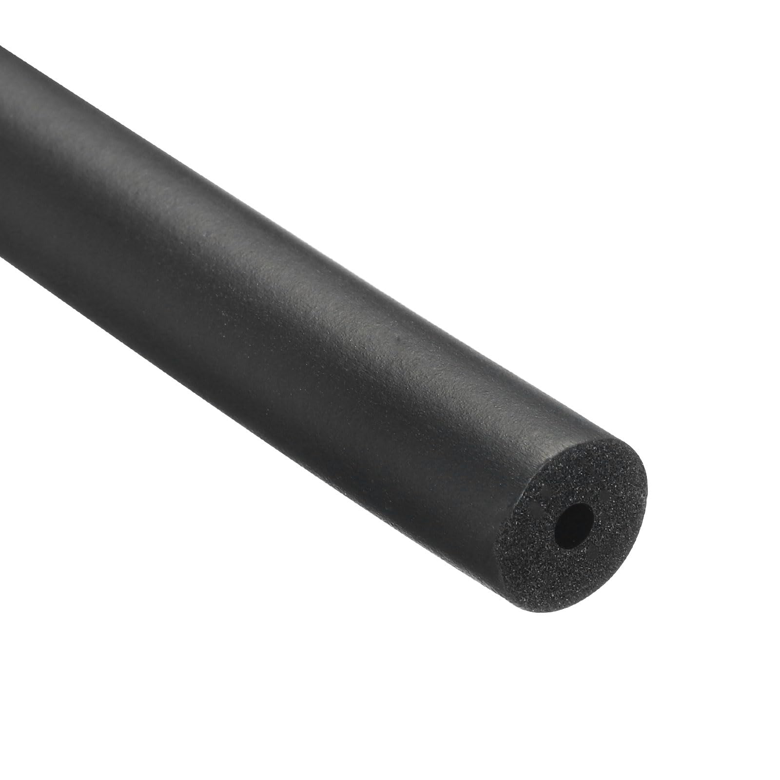 Rebower 3mm ID Pipe Insulation Tubing 5mm Thick Heat Preservation Foam Tube, [for Plumbing Freeze Protection Exercise Handle] - 13mm OD/3.3ft/Black