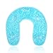 Ice Pack for Neck Shoulder with Soft Plush Backing, Cooling Neck Wrap with Reusable Gel Beads, Hot/Cold Pack Therapy for Neck Pain Relief,Sore Shoulder and Stiff Muscles [Blue]