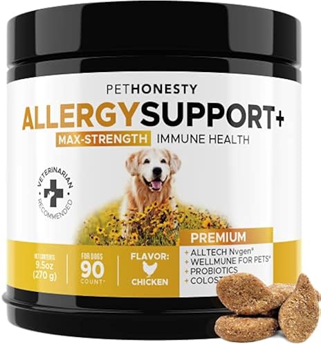 PetHonesty Allergy Support Supplement for Dogs Omega Salmon