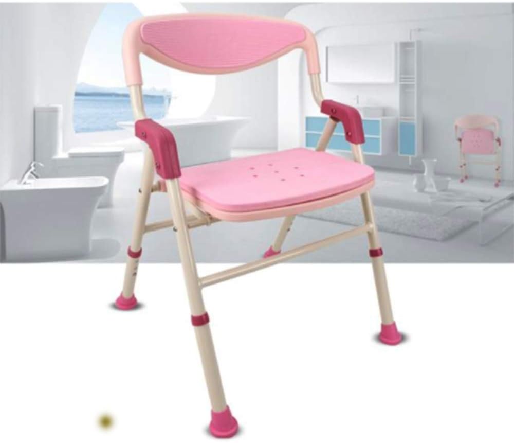 pink bath chair