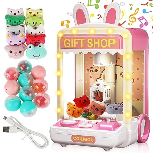 JUXUE Mini Claw Machine for Kids, Candy Vending Machines Toys