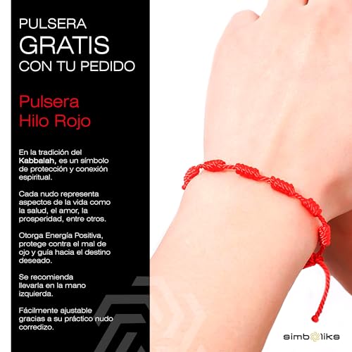 SIMBOLIKS Rainbow Rose of Sant Jordi, Dia dels Enamorats, Diada de Catalunya, Mother's Day, Heart, Love, Gift Sant Jordi, Red Bracelet, Rose of Eternal Colours, Arrival, Flower, Gift Bracelet