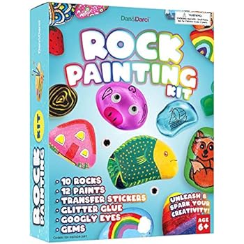 Amazon.com: Rock Painting Kit for Kids - Arts and Crafts ...