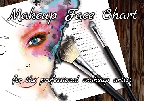 The Face Charts For Makeup Artists Note Workbook, Makeup Book I