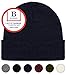 Blueberry Uniforms Navy Merino Wool Beanie Hat -Soft Winter and Activewear Watch Cap